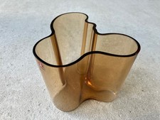 iittala Aalto Vase Glas braun
