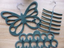 Schal  Gürtel  Krawatten - Aufbewahrung -  für den Schrank - 3-tlg - Grau