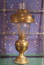 Petroleumlampe Messing ANTIK