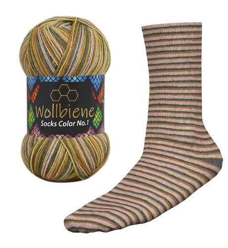 Wollbiene socks color - wollbiene,