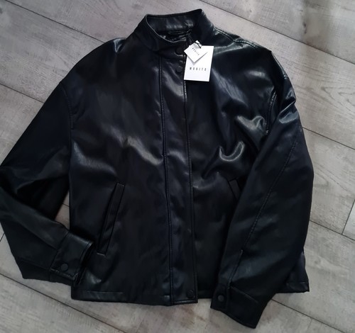 Lederjacke mohito schwarz l - lederjacke,