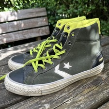 Original 90’s Converse All Star Chucks Gr. 39 UK 6, neon grün, Vintage, Unisex
