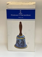 Weihnachtsglocke mit Griff, Porzellan Kaiser, gross Collector's Bell 1979
