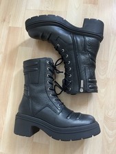 Boss Schnürstiefelette Carol Platform Ankle Boots | Biker Stiefel Schwarz Gr. 41