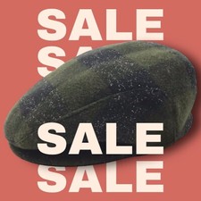 Schiebermütze FLATCAP Gr.54 flatcap kariert grün mehrfarbig warm british style