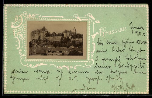 Lithographie ranis burg - lithographie,