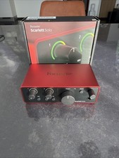 Focusrite Scarlett Solo 4th Gen USB Audio Interface