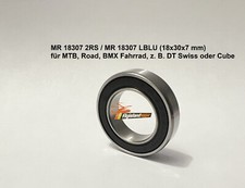 MR 18307 2RS / LBLU 18x30x7 mm / für MTB Road BMX z.B. DT Swiss oder Cube