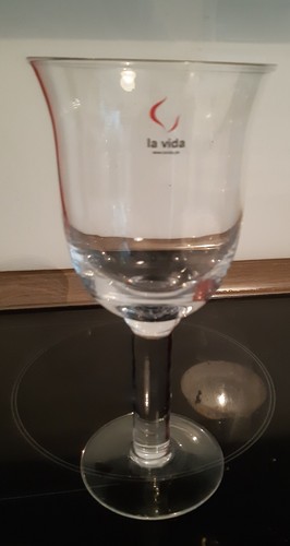 Glasvase groß mit fuß la - ,