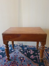 Toilettenhocker Biedermeier antik Toilette Nachttopf Porzellan Kirschbaum