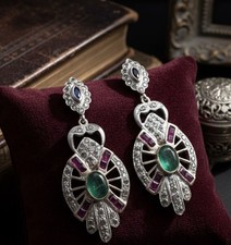 Wien um 1890, Ohrringe, antik