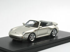 Schuco Pro.R43 08879 1995 Porsche 911 993 Turbo Cabriolet silber Resin 1:43 OVP