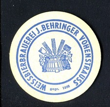 Bierdeckel Behringer Vohenstrauss