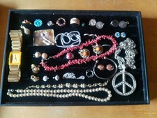 Schmuck Konvolut/Sammlung, Modeschmuck, teils echt Silber , inkl. Koffer