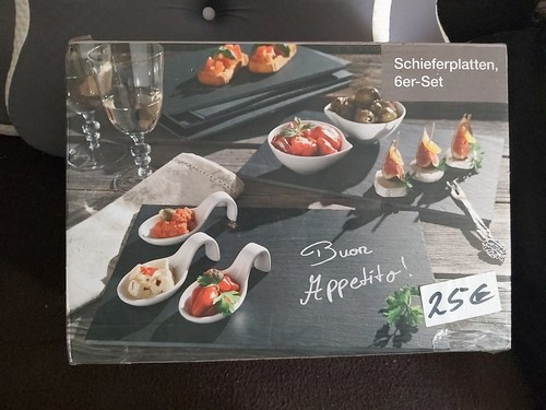 6er set schieferplatten - set, 30x20