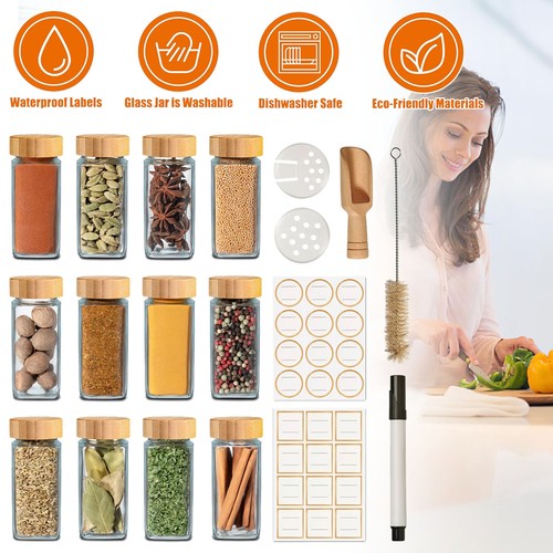 12er gewürzgläser set - gewürzgläser,