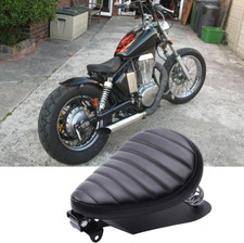 Motorrad Leder Solo Sitz + Grundplatte für Suzuki Savage ls650 Bobber/Chopper