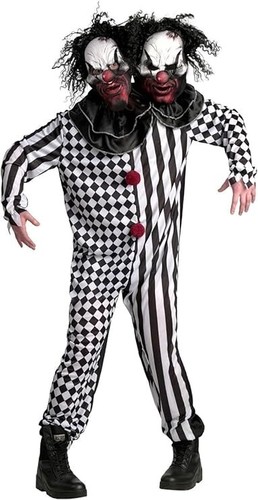 Zweiköpfig clown kostüm - zweiköpfig,