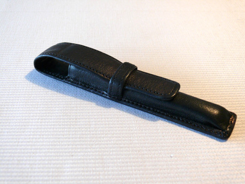 Stifteetui leder schwarz - leder,