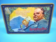 Landskron Bier Blechschild Biertrinker ca. 20x30 cm unverpackt ku123