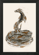 Gefiederte Schlange gerahmtes