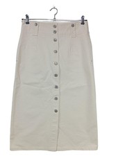 ISABEL MARANT Jeansrock Damen Rock Gr. DE 42 wollweiß Casual-Look