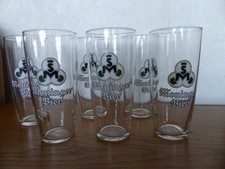 6 alte Moninger Biergläser Brauerei Karlsruhe aus den 60er Jahren vintage