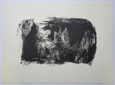 Grafik Print Lithografie Tischfeuerwerk Johannes Heisig Signiert 1989