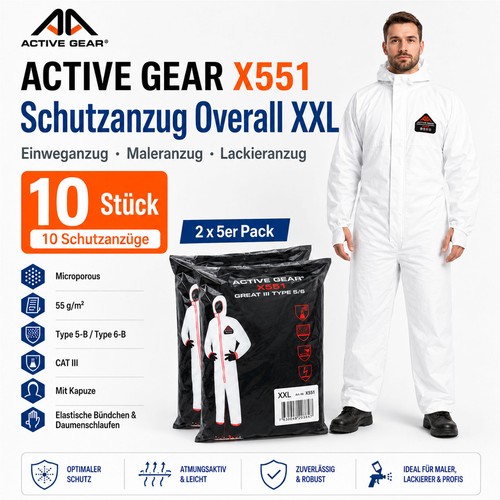 10x schutzanzug overall - 10x,