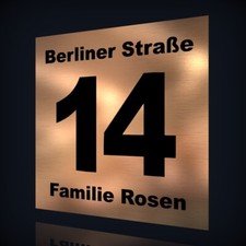 HAUSNUMMER NAMENSSCHILD IN