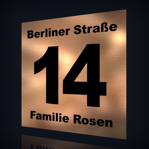 Hausnummer namensschild - hausnummer,
