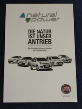 FIAT Erdgas Programm Prospekt 2013 Panda Punto 500 Qubo Doblo 