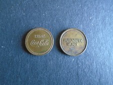 Antike Metall Automatenmarke - Coca Cola