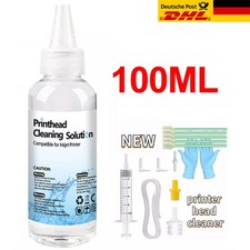 100 ml Düsenreiniger, Druckkopfreiniger passt für HP Canon Epson Brother Lexmark