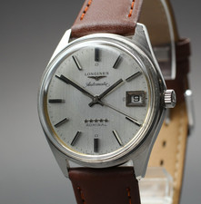 [Near MINT] Longines Admiral Five Star Silver Dial Date Automatic Men's Watch