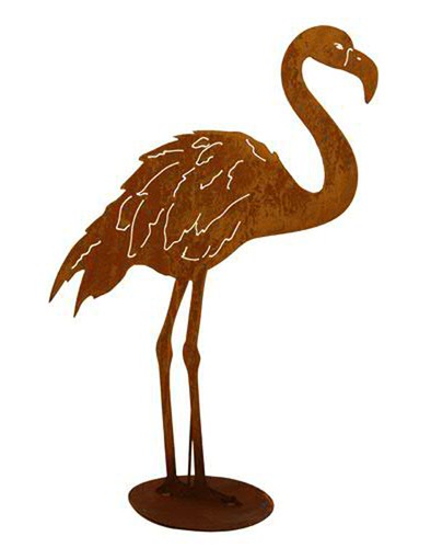 Dekofigur flamingo rost - im,