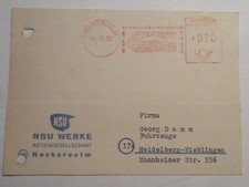 NSU WERKE Neckarsulm Karte