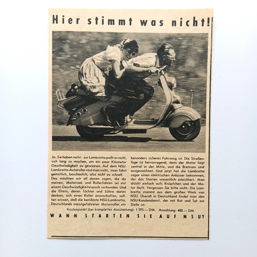 1954 nsu motorroller roller - 1954,