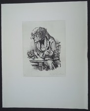 A. Paul Weber Schachspieler II