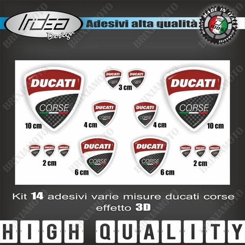 Kit aufkleber ducati corse - 14,