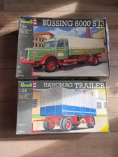 Revell Hanomag Trailer 07570 mit 07555 Büssing 8000 S13 in 1:24 ungebaut 
