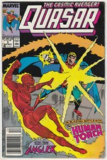 ✪ QUASAR Vol.1 #3 Human Torch, Marvel Comics 1989 US-COMICHEFT Z1-