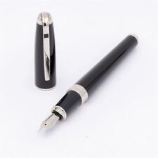 S.T. Dupont Olympio Schwarz Laque Palladium Trim Füller 18K F