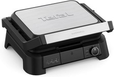 Kontaktgrill Schwarz antihaft 2000W Ofenfunktion- Tefal Supergrill GC510DE0 3in1