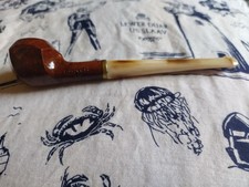 Bruyere Pfeife Holz Messing Horn  16mm  klein 13 cm Sammelauflösung 