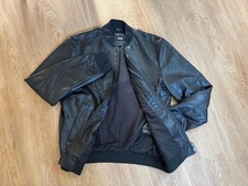 Herren Jacke Pilotenjacke Lederoptik Zara Gr. S Schwarz Modell Frühling 2025