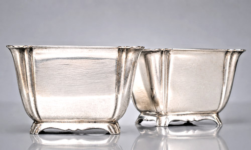 Art deco silber salieren - salieren, paar