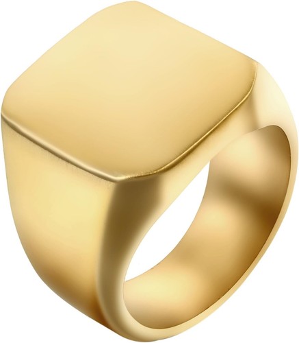 Edelstahl herren ring quadrat - herren-ring,