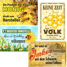 Blechschild Imker Sprüche