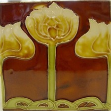 9934024-d Jugendstil-Fliese